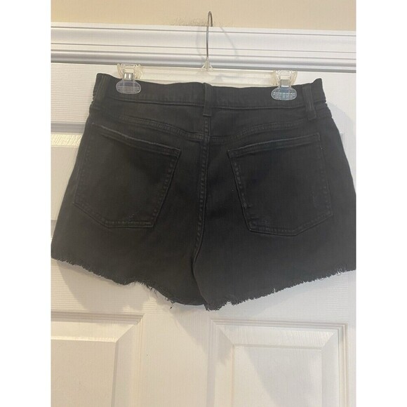 Pistola Women’s Black Distressed Denim Shorts Size 30 - Picture 3 of 5